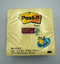 Post-it 654-24SSCY Super Sticky Notes Canary Yellow Value Pack 3in X 3in T 2160