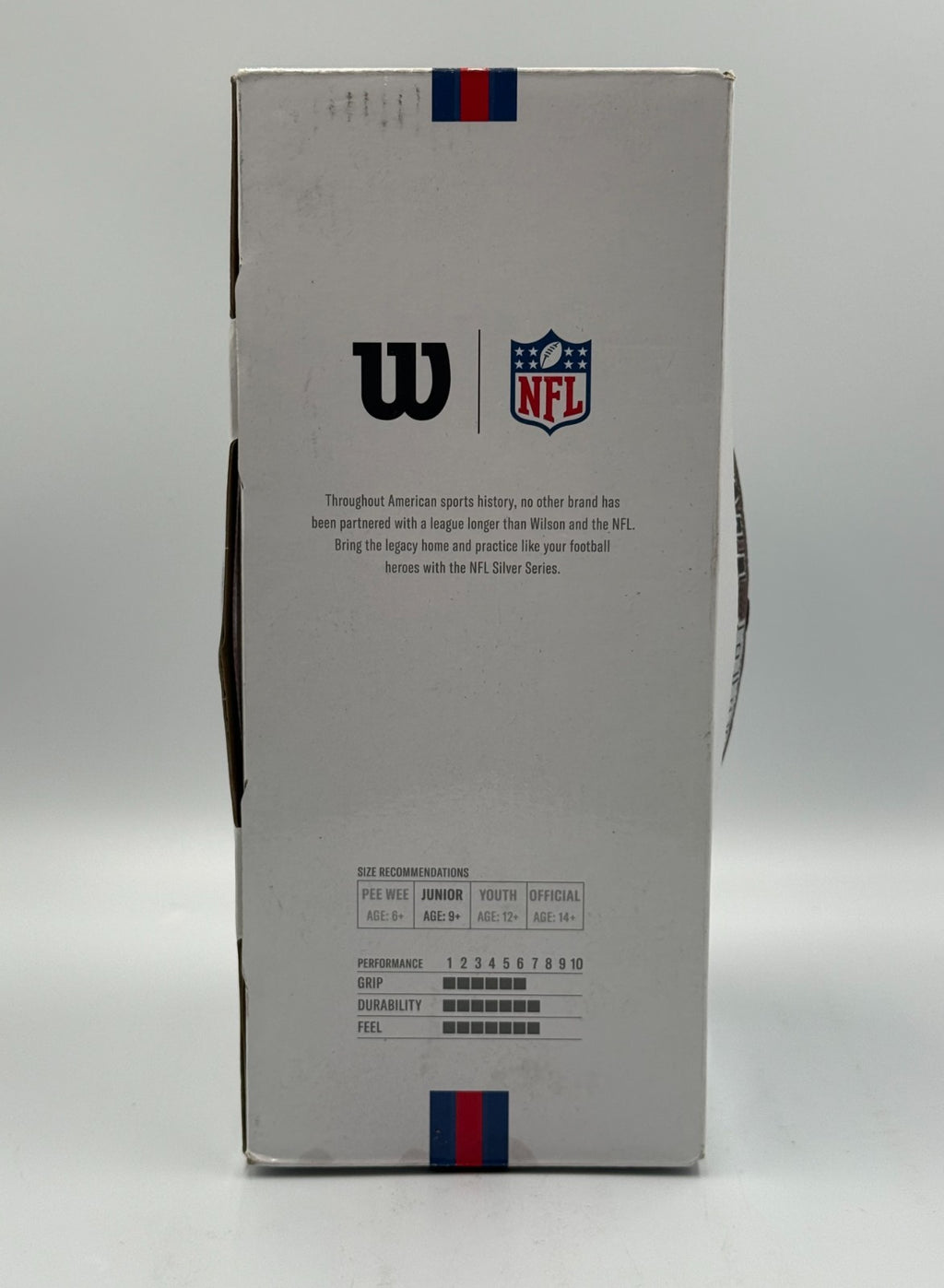 New Wilson NFL All Pro Composite Football Brown Composite Leather Junior Size