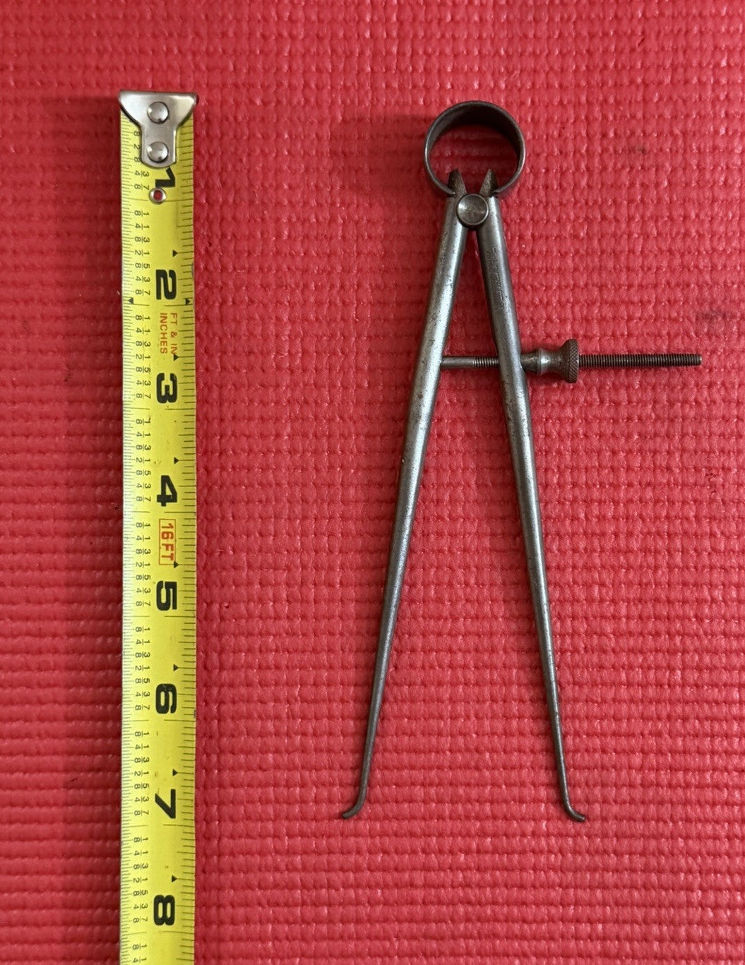 Vintage The L S Starrett Co Caliper Divider 7" Made In USA