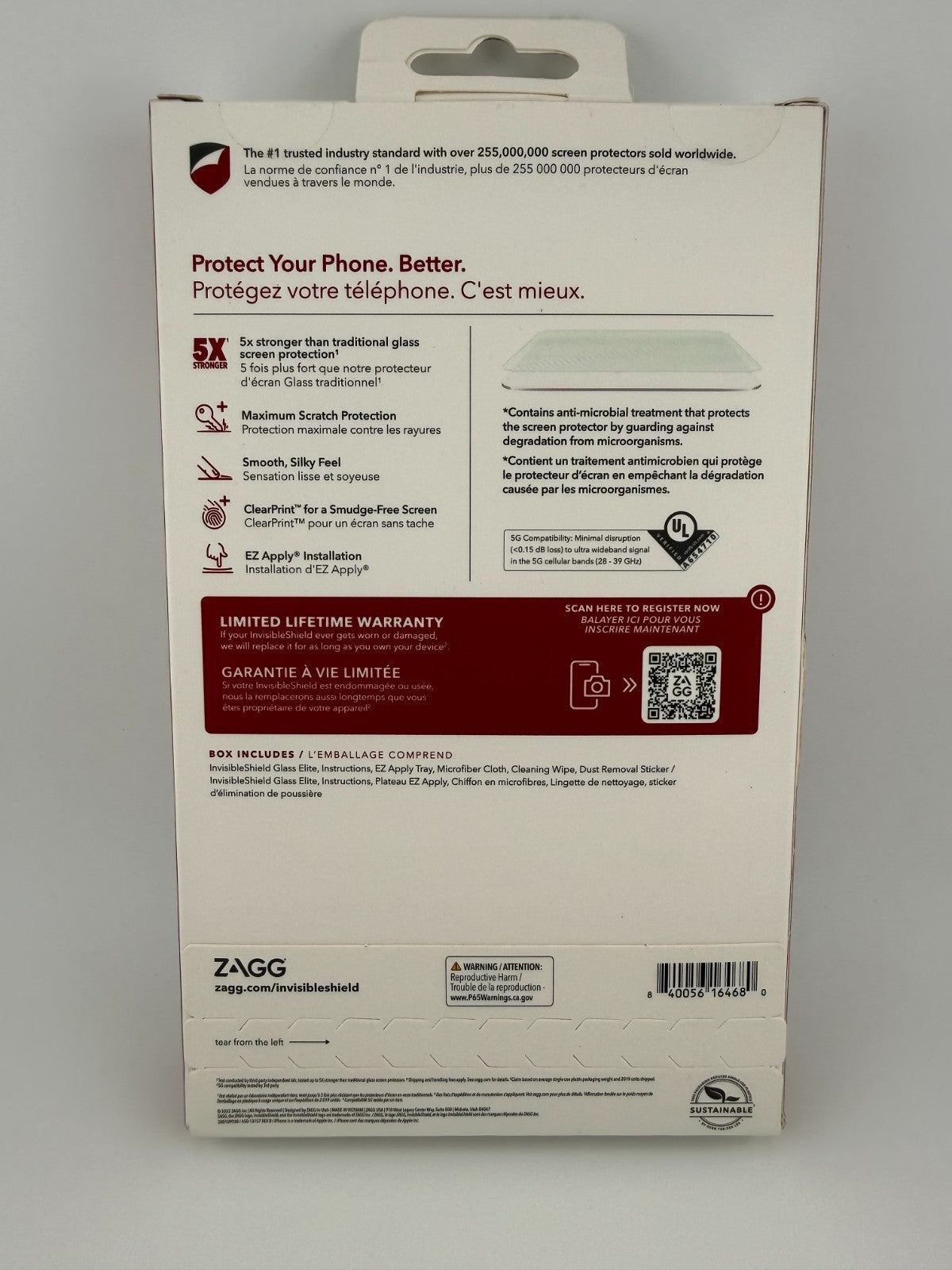 NEW ZAGG InvisibleShield Glass Elite Screen Protector for iPhone 14 Pro Max