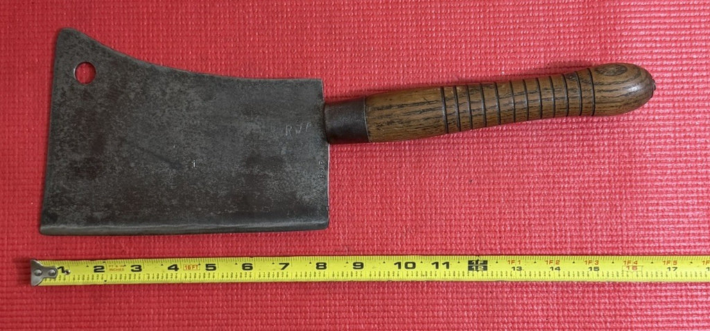 Antique Cast Steel WM. Beatty & Son Meat Cleaver 8" Blade Chester PA.