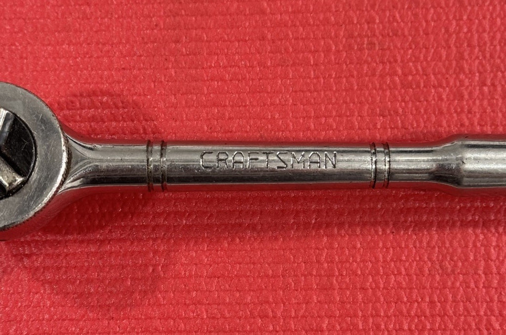 Vintage CRAFTSMAN 943797  1/2" Drive Thumb Wheel Ratchet Tri-wing Made In USA