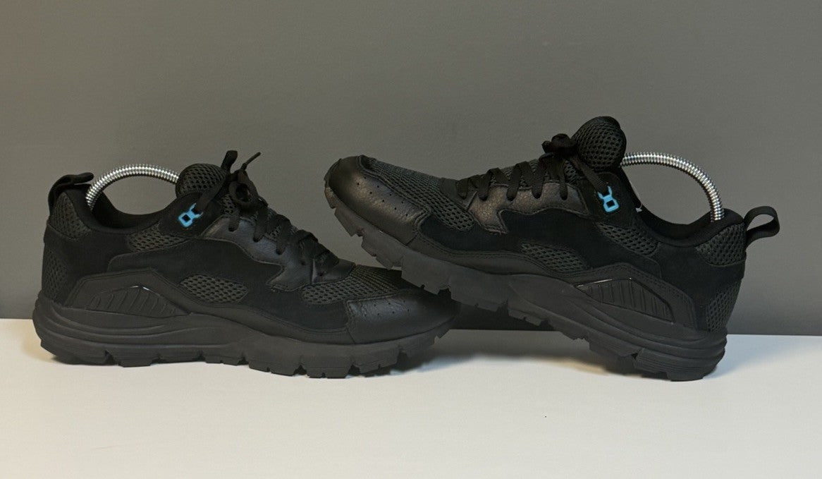 Brandblack Los Angeles Black Gray Mesh Low Top Grid Sneakers Men's Size 11