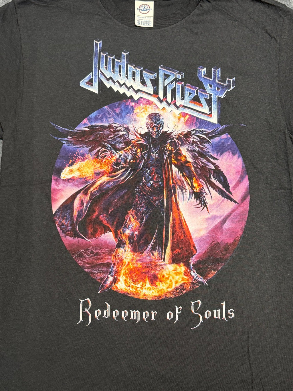 Judas Priest Redeemer of Souls T-Shirt Men's Medium Black Graphic Print Pullover