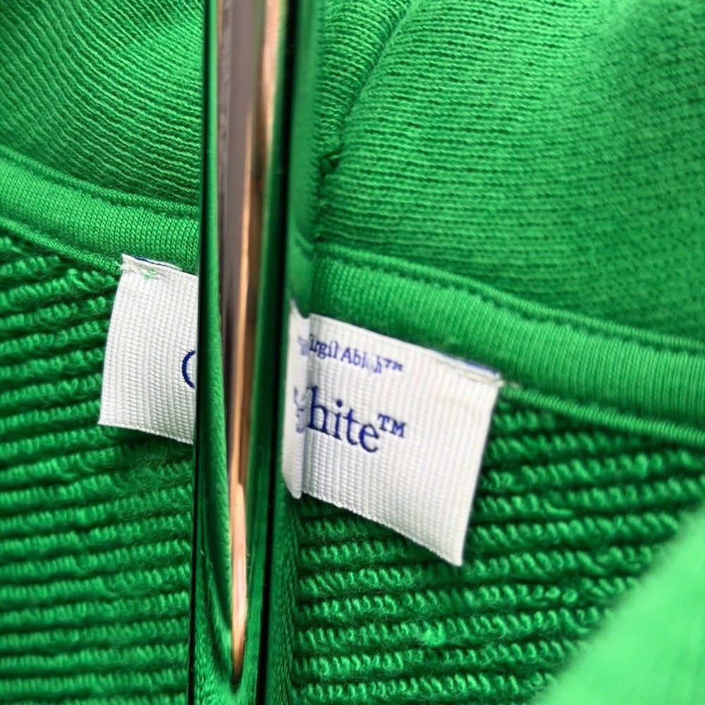 Off-White Abloh Hoodie Vibrant Green Size Medium