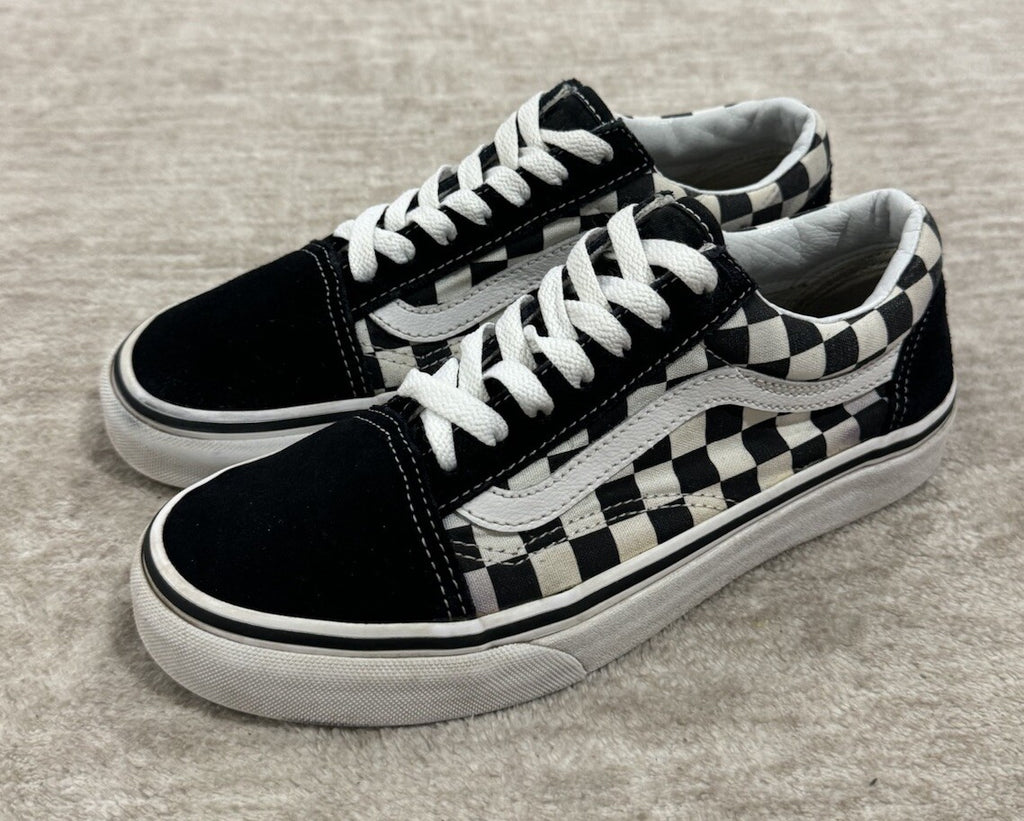 Vans Old Skool Black/white Checkerboard Lace-Up Men's size 5.0 & Women size 6.5