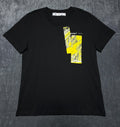 NWT Off-White Graphic T-Shirt Men's XL Black Short Sleeve Crew Neck 100% Cotton