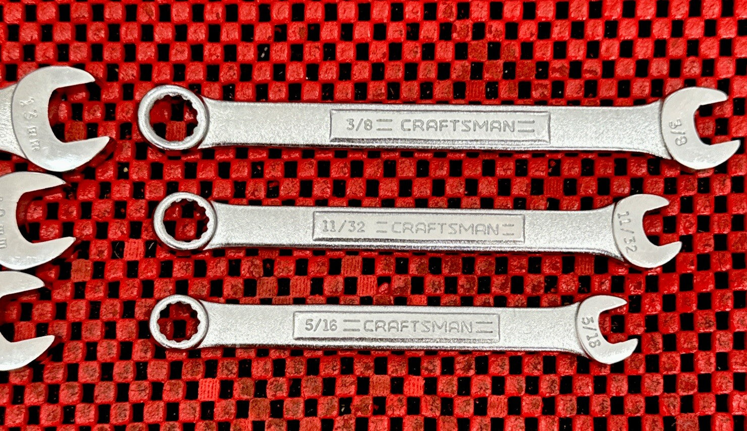 CRAFTSMAN NEW LOT OF 8 METRIC SAE COMBINATION WRENCHES LOT OF 8 NEW