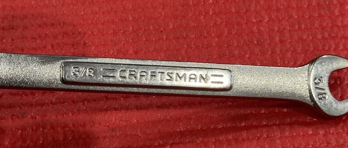 Vintage Craftsman VA 44693 3/8" Combination Wrench 12 Point Made In USA NEW