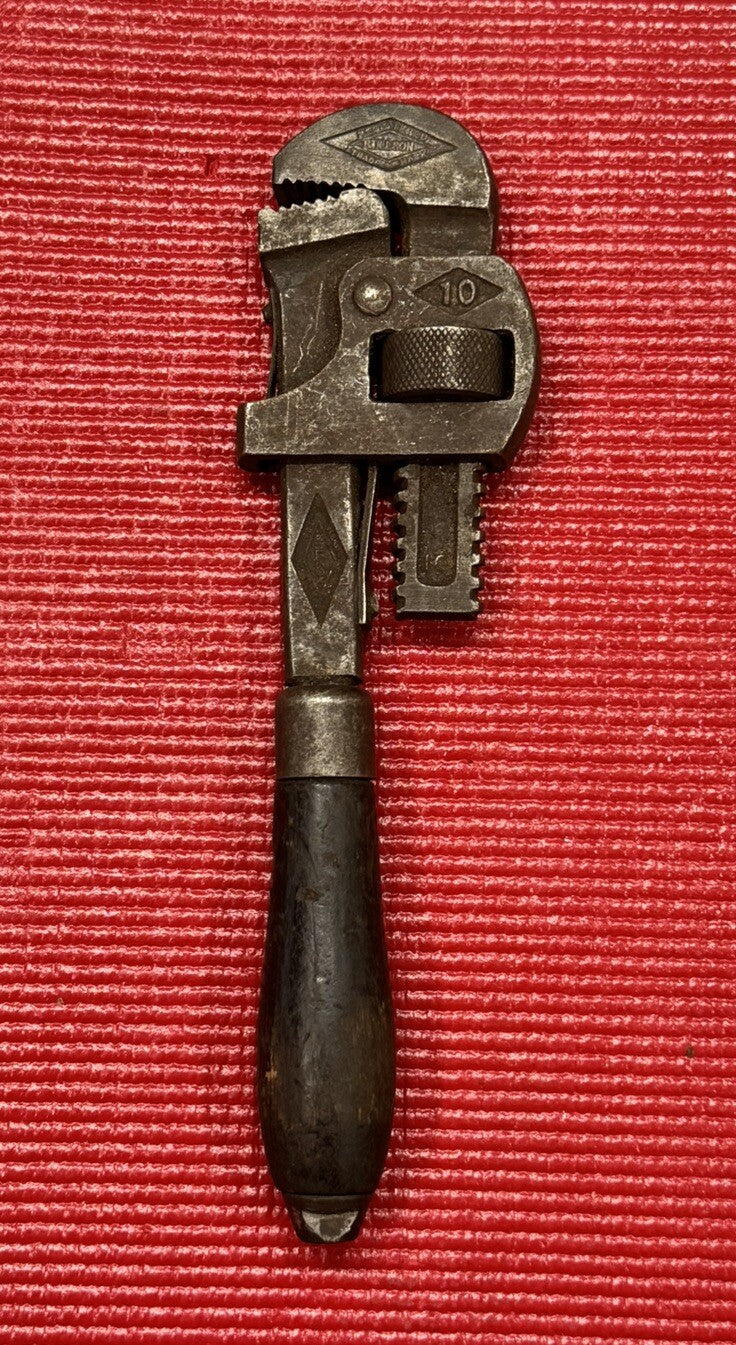 Vintage Stillson Walworth Mfg Pipe Monkey Wrench 10’’ Made in Boston M.A. USA
