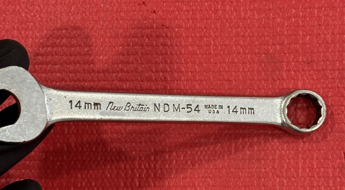 Vintage New Britain NDM-54  14mm Combination Wrench 6 Point Made In USA
