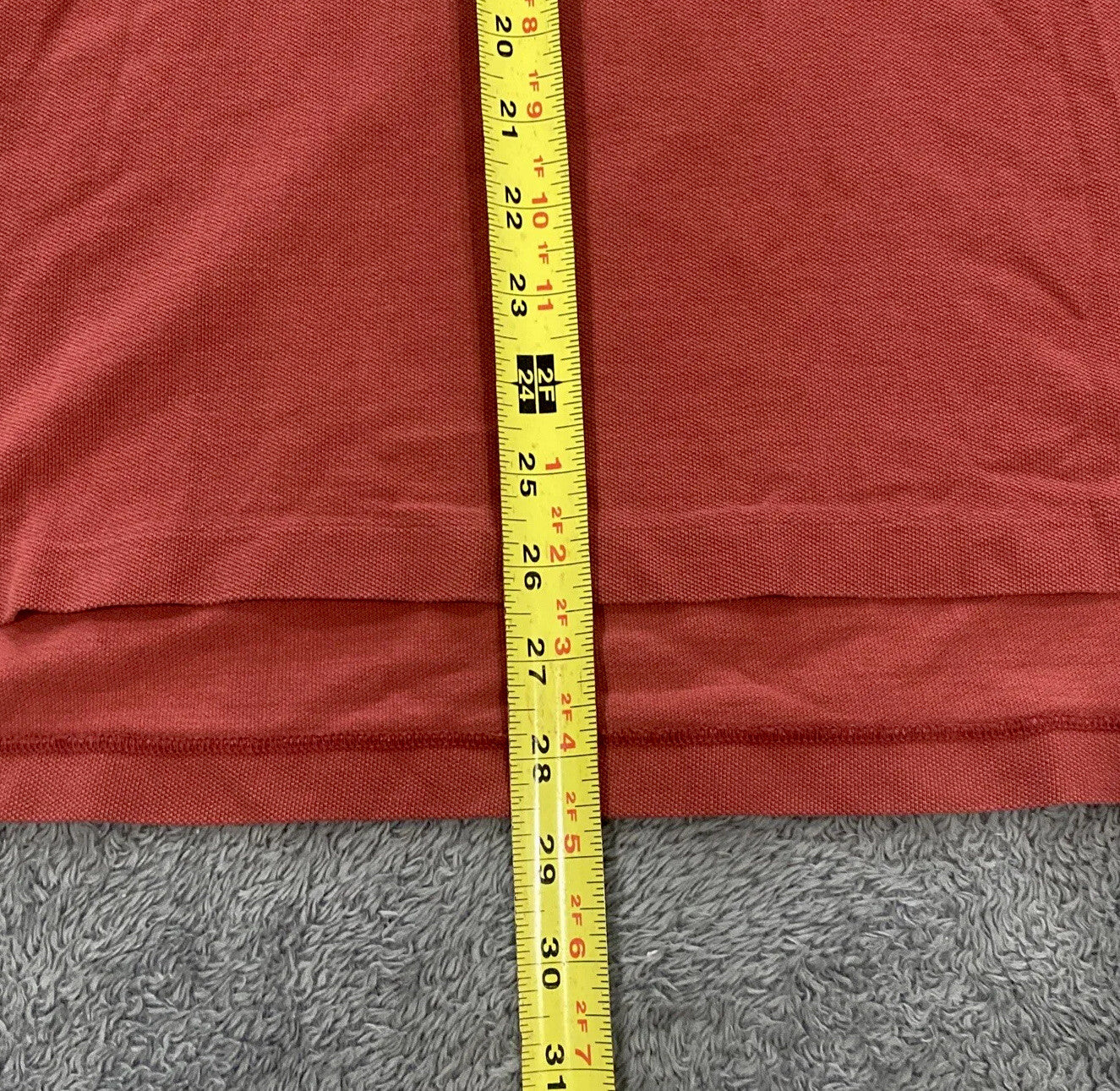 Polo Ralph Lauren Men's Size Large Maroon Short-sleeve Polo/shirt Casual button