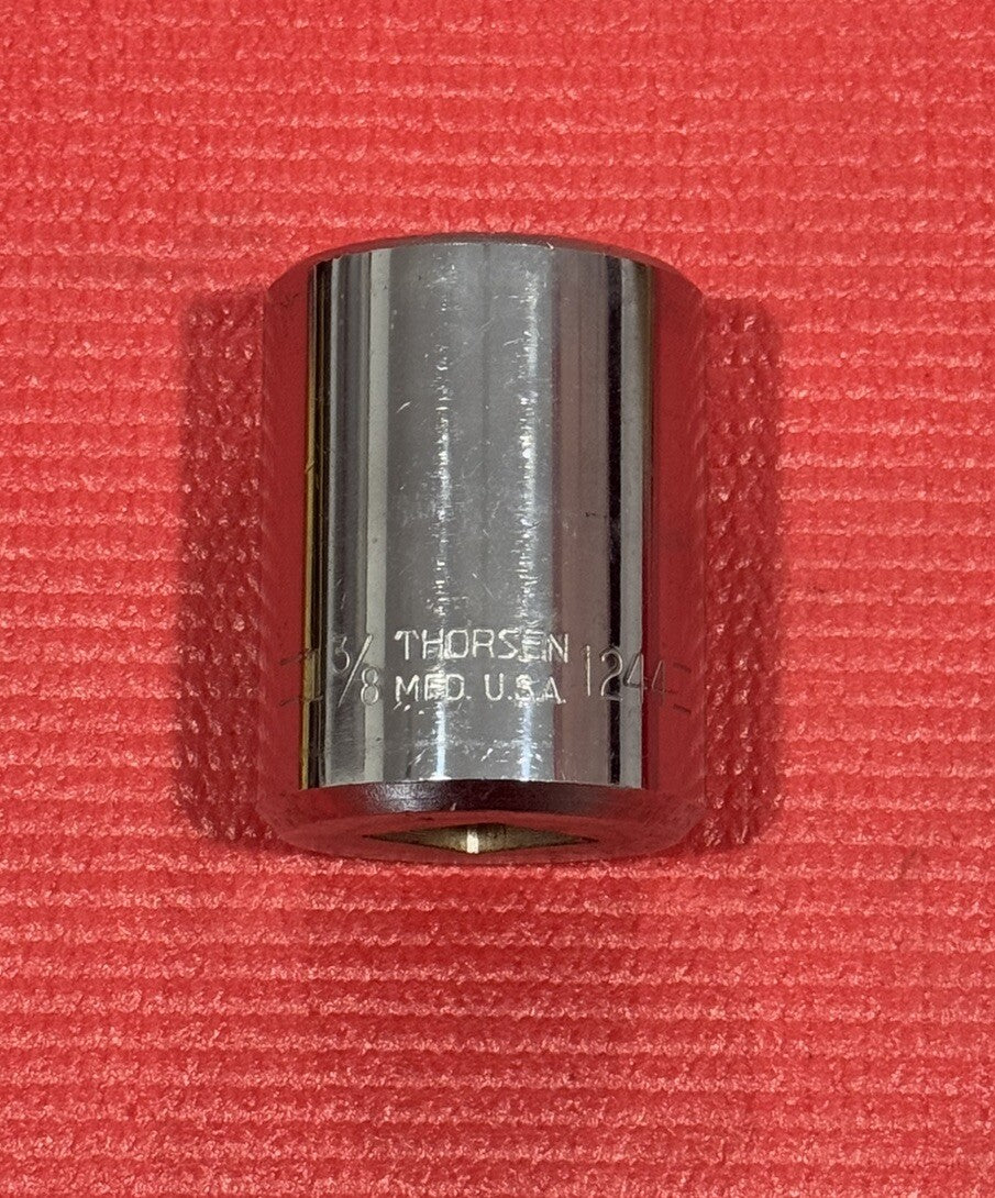 Vintage Thorsen Tools NEW 1244  1-3/8” Socket  3/4" drive 12 point  Made In USA