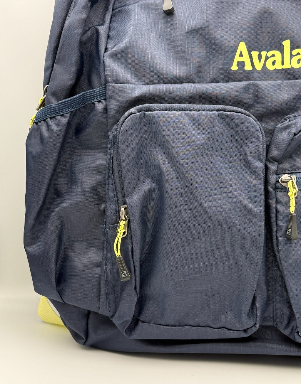 Avalanche Outdoor Supply Co Backpack Black Yellow Hiking Travel School Rucksack