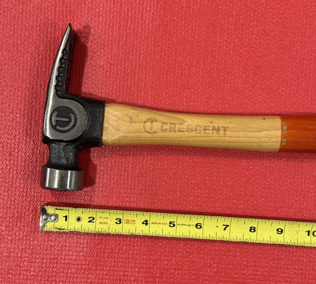 Crescent 22 Oz. Wood Milled-Face Framing Hammer With Magnetic Nail Starter NEW