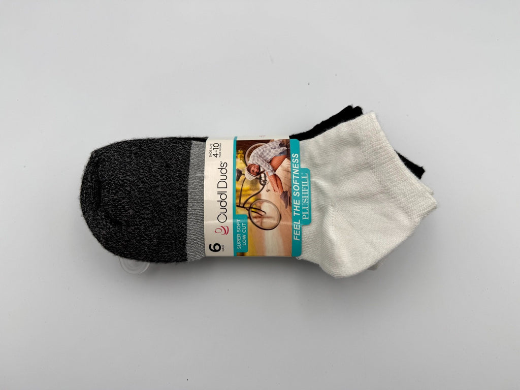 New Cuddl Duds Super Soft Low Cut Socks Women's Shoes Size 4-10 - Pairs OF 6
