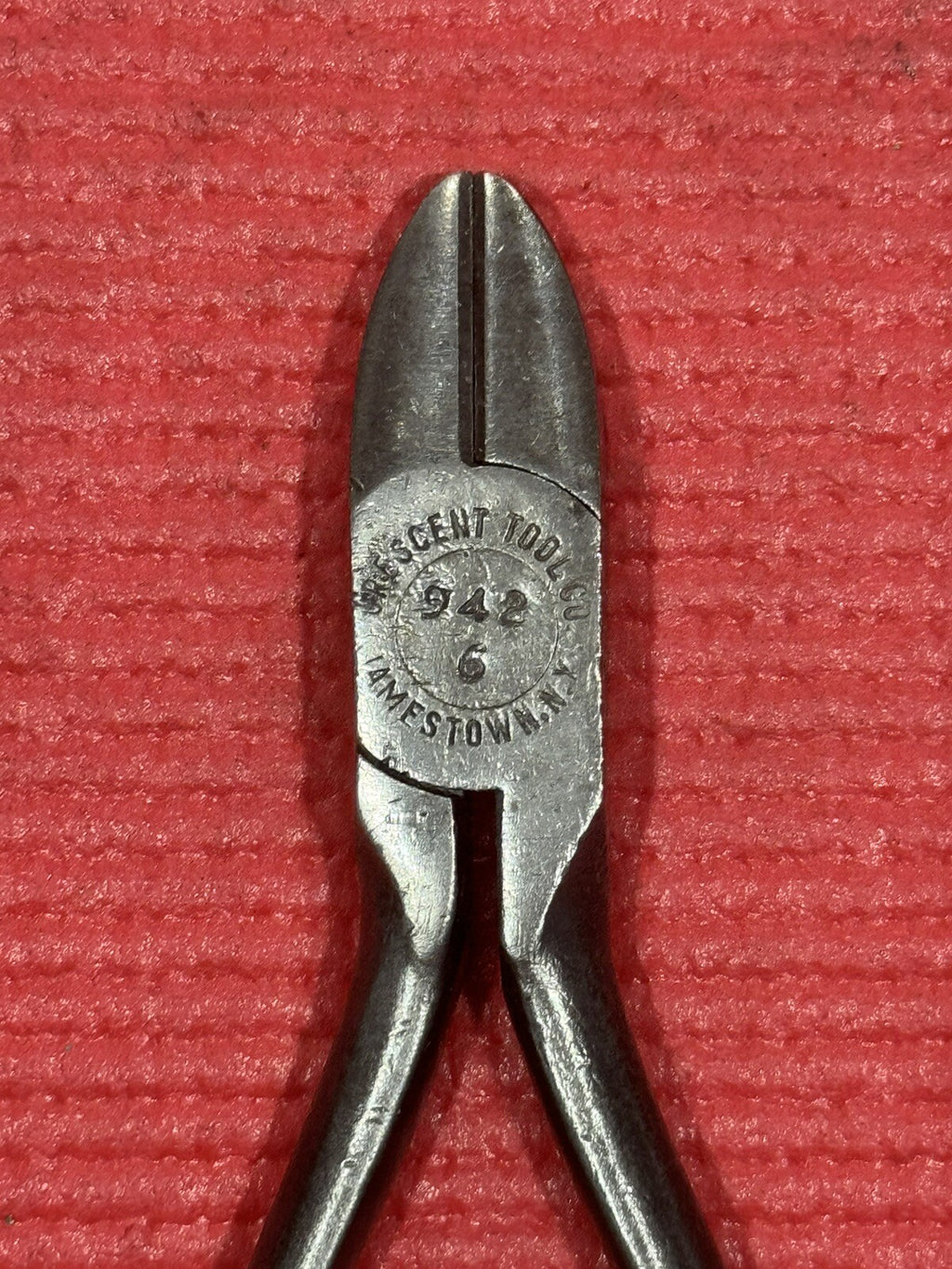 VINTAGE CRESCENT TOOL CO. JAMESTOWN NY CRESTOLOY 942-6 DIAGONAL SIDE CUTTERS USA