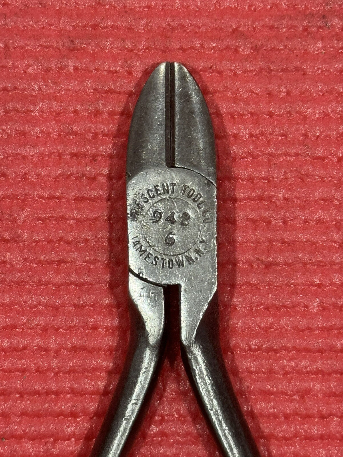 VINTAGE CRESCENT TOOL CO. JAMESTOWN NY CRESTOLOY 942-6 DIAGONAL SIDE CUTTERS USA