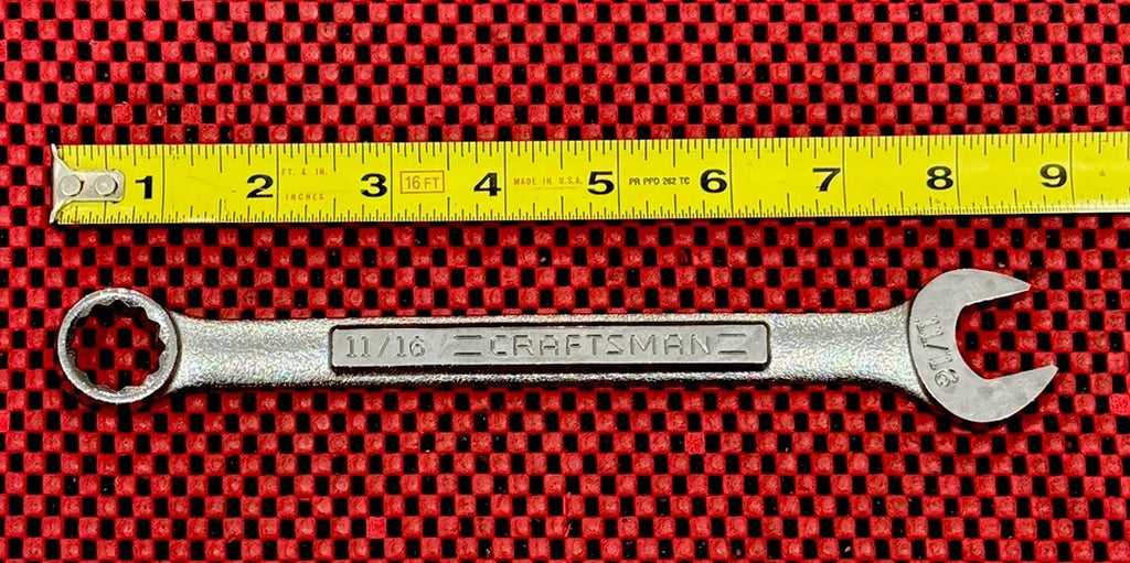 Craftsman NEW VA 44698 11/16” 12 Point Combination Wrench Vintage Made in USA N3