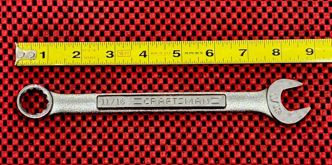 Craftsman NEW VA 44698 11/16” 12 Point Combination Wrench Vintage Made in USA N3