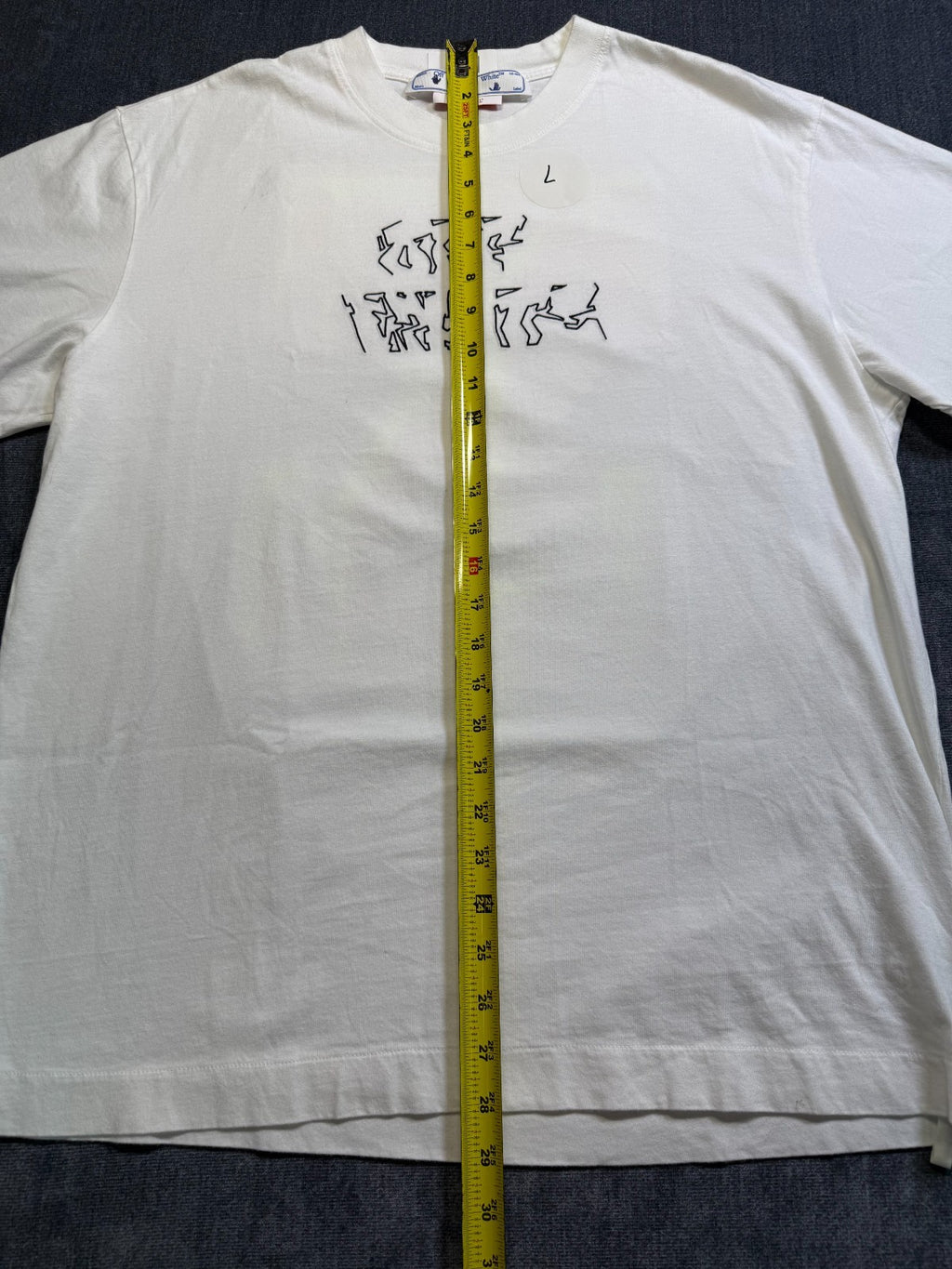 NWT Off-White Virgil Abloh Graphic T-Shirt Men's Large White Business Casual
