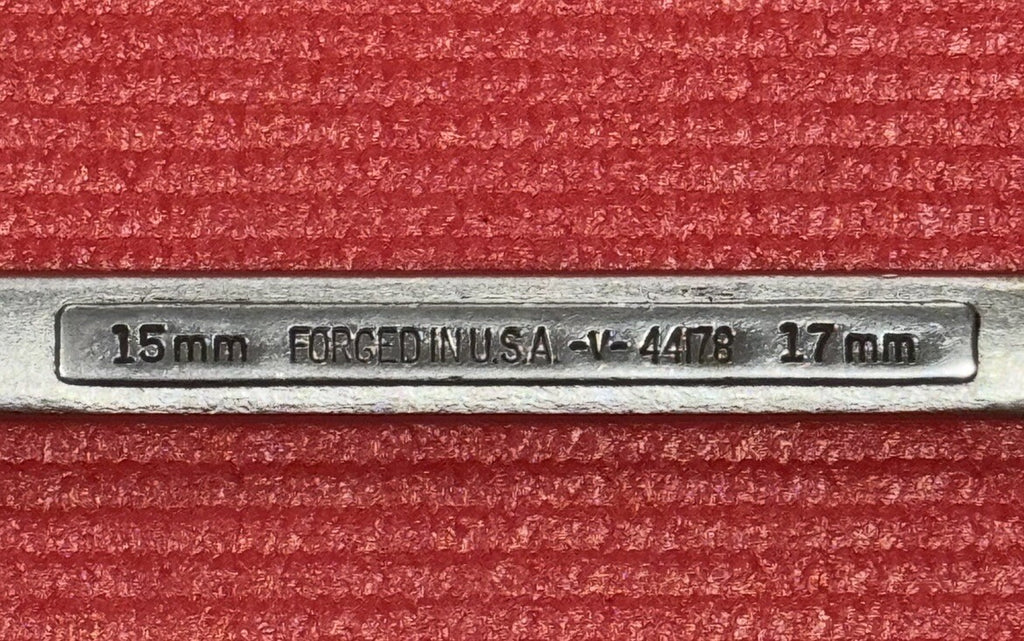 Craftsman Tools V 44178 15mm x 17mm Metric Double Flare Nut Wrench 6 Point USA