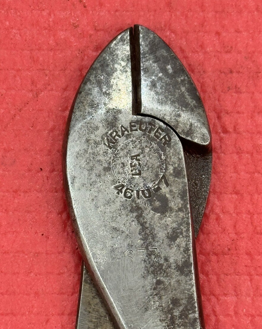 Vintage Kraeuter 4610-7" Diagonal Wire Cutters Pliers Made in USA