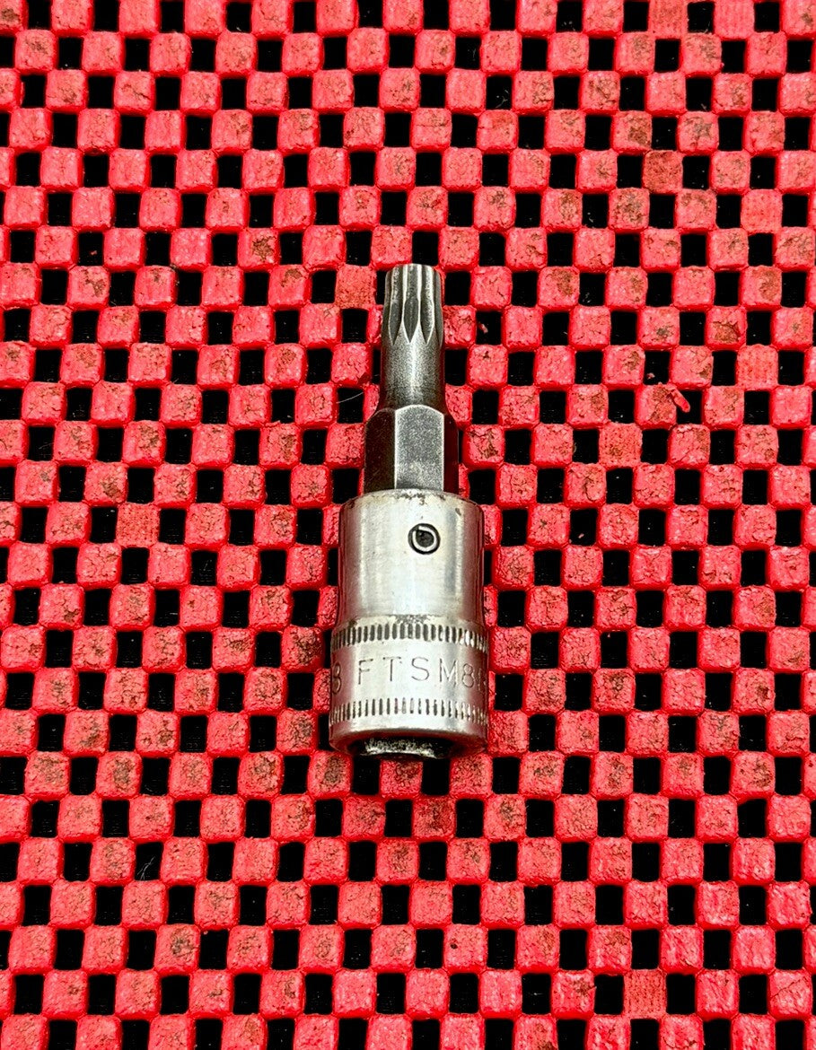 Snap On Tools FTSM8B 8mm 3/8" DR, Metric Triple Square Bit Socket Made In USA N7