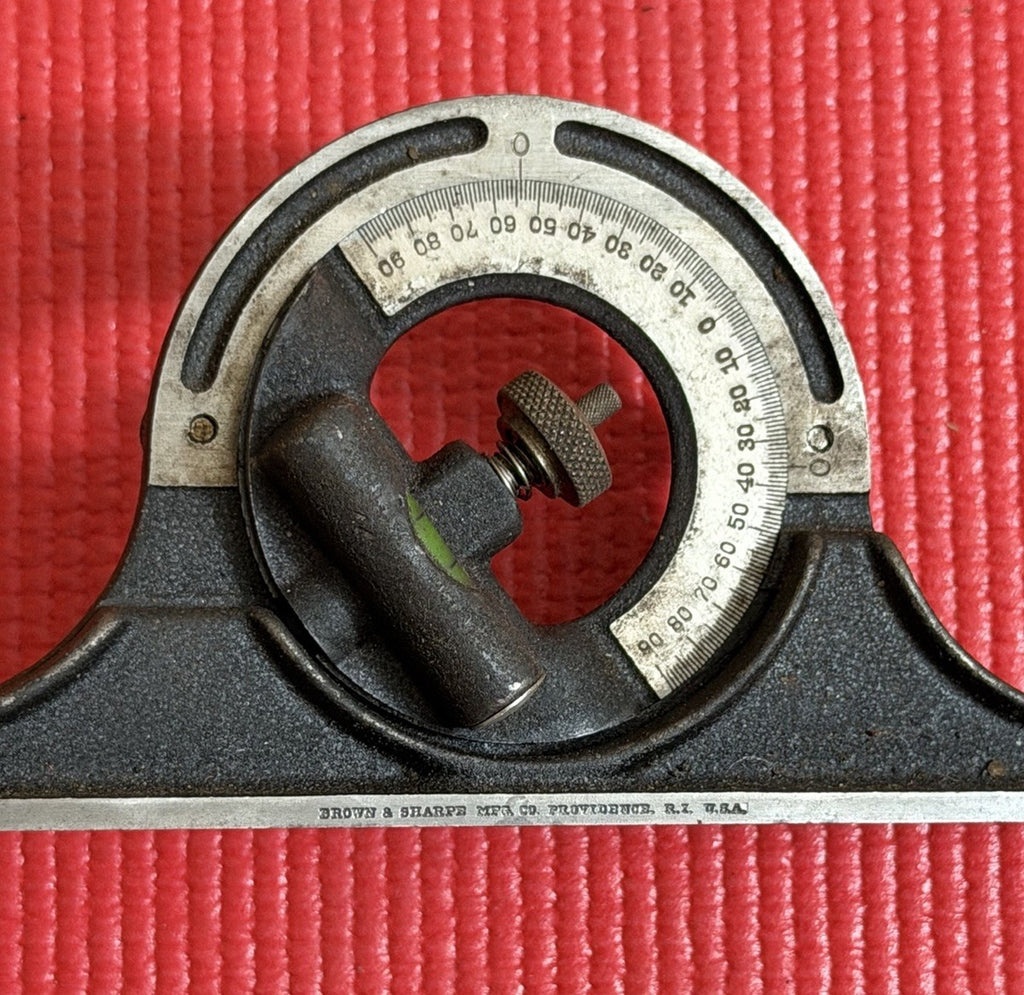 Vintage Brown & Sharpe Mfg. Co. Protractor Head Made In USA