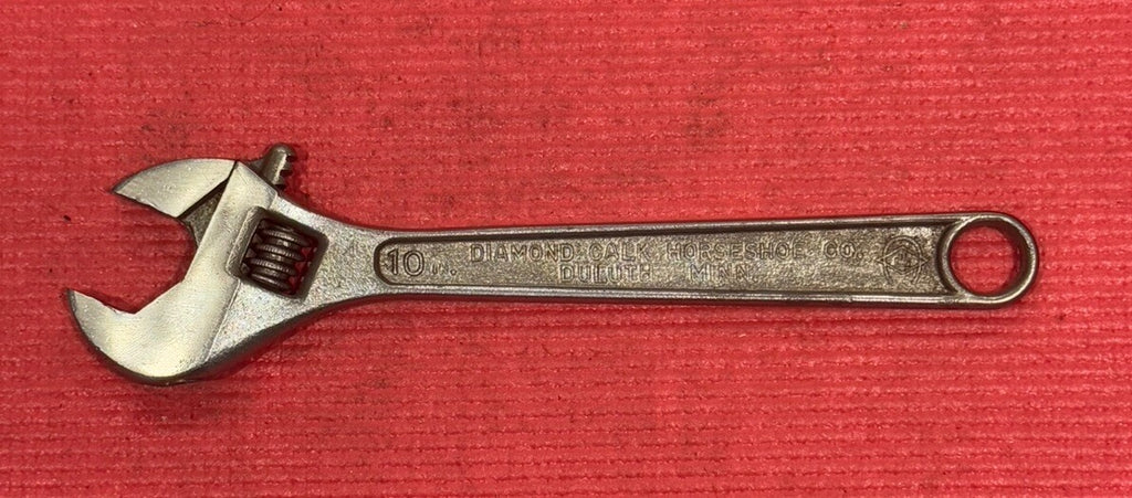 Vintage Diamond Calk Horseshoe Co. Duluth 10” Adjustable Wrench Díamalloy USA