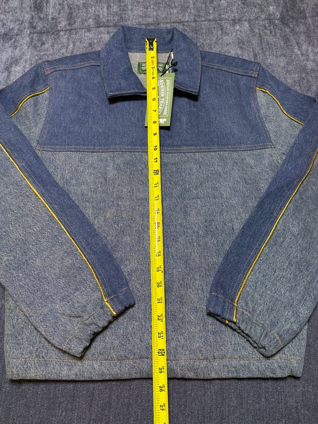 NWT Levi's X Tears Denim Track Jacket Men's Small Blue Full-Zip Collared Pockets
