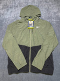 Reebok Full-Zip Color Block Adjustable Hood Training Woven Jacket Men's Medium