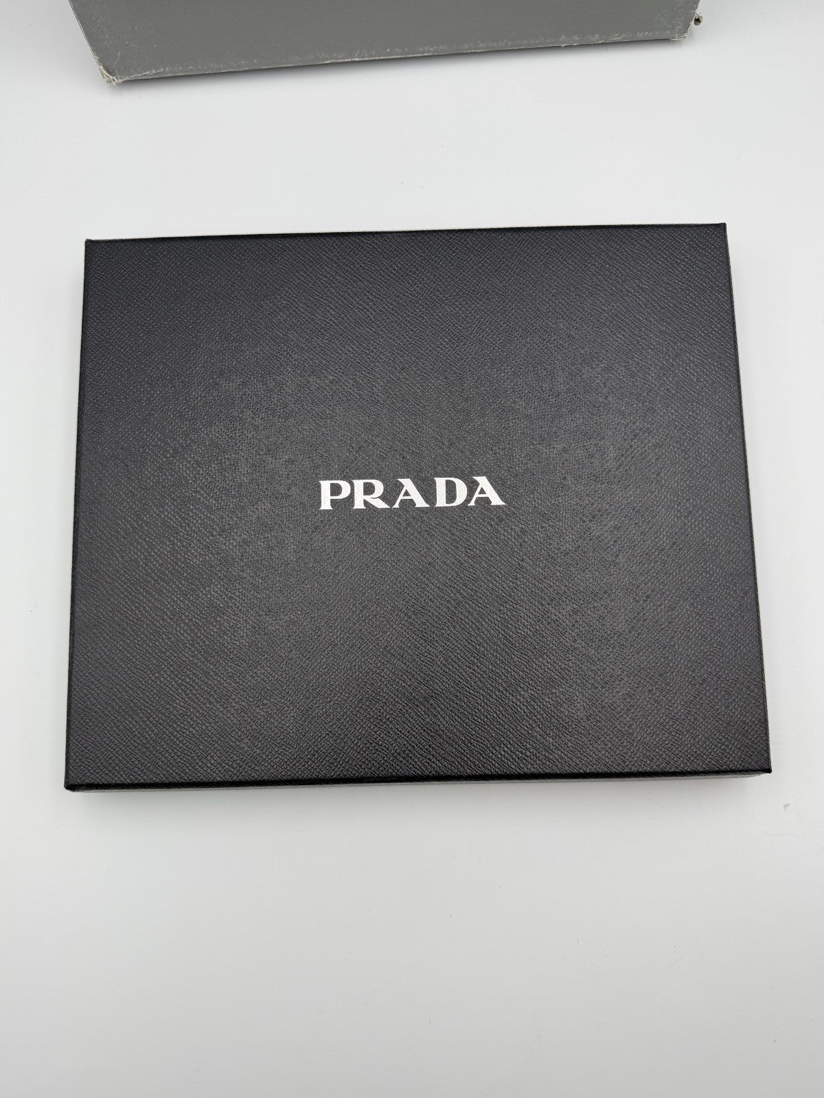 NEW Authentic Prada leather iPad Tablet Case Blue Geometric Saffiano Twist