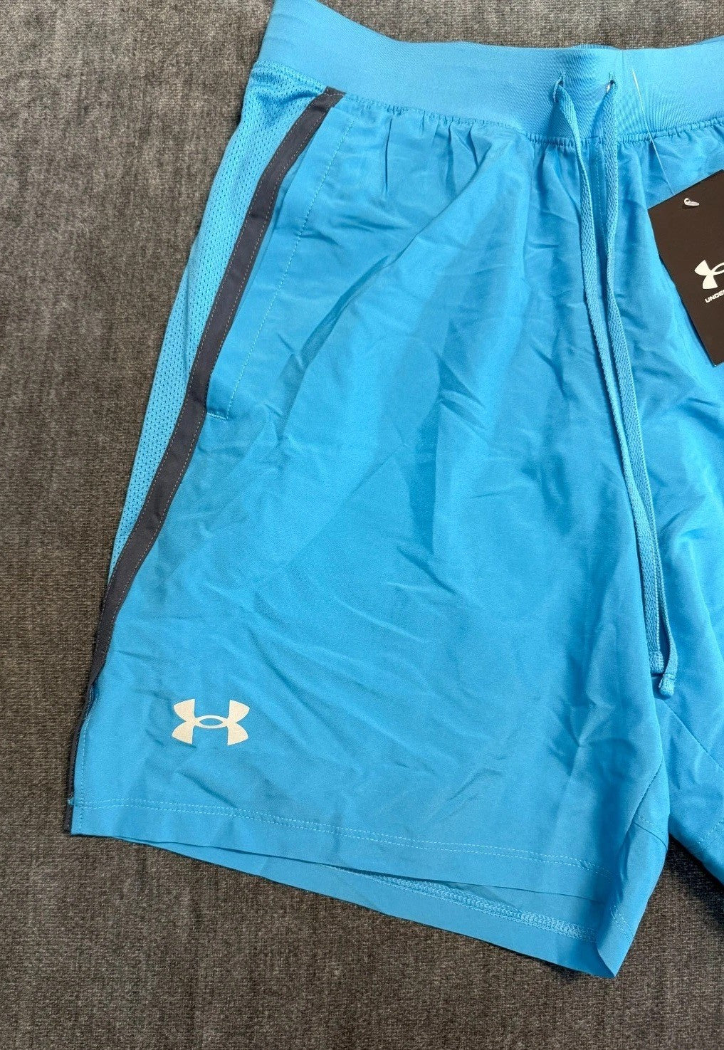 NWT Under Armour Launch Run 7" 2 in 1 Shorts Men's XL Blue Lined Drawstring