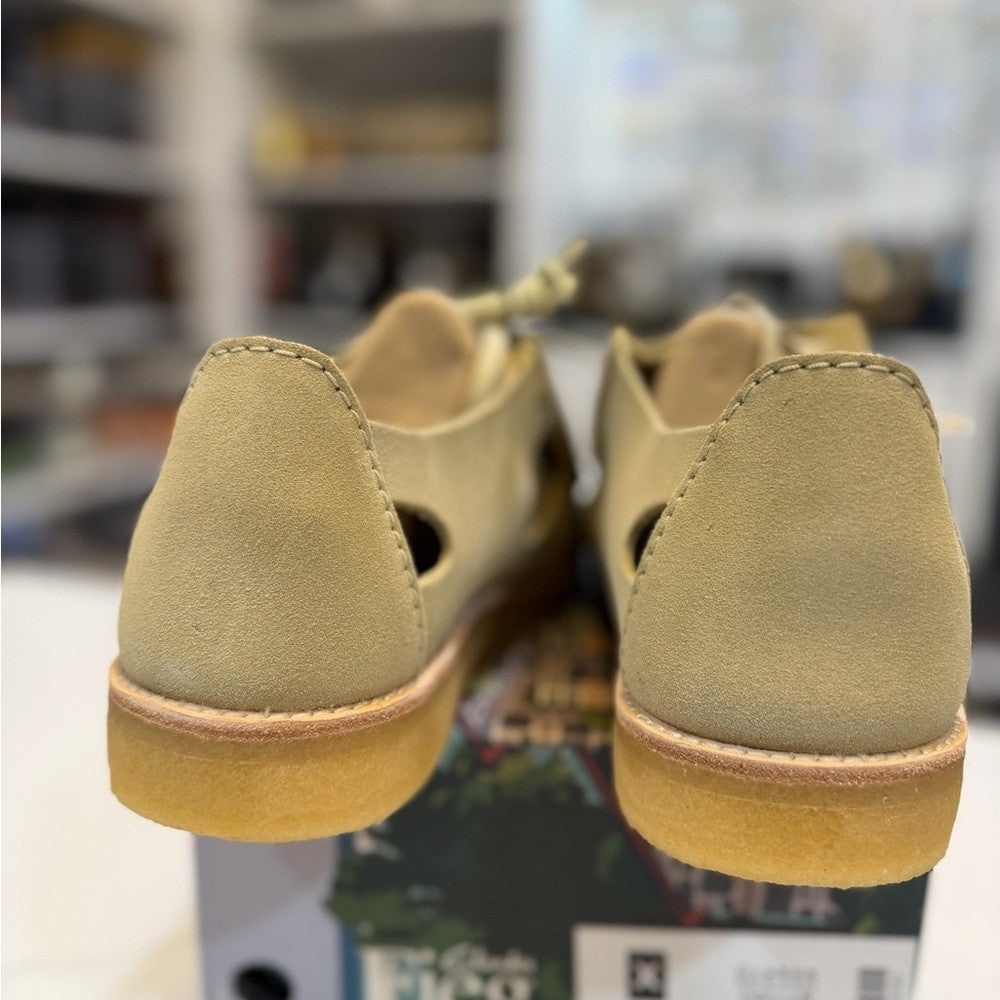 Clarks Brixham Beige Suede Loafers