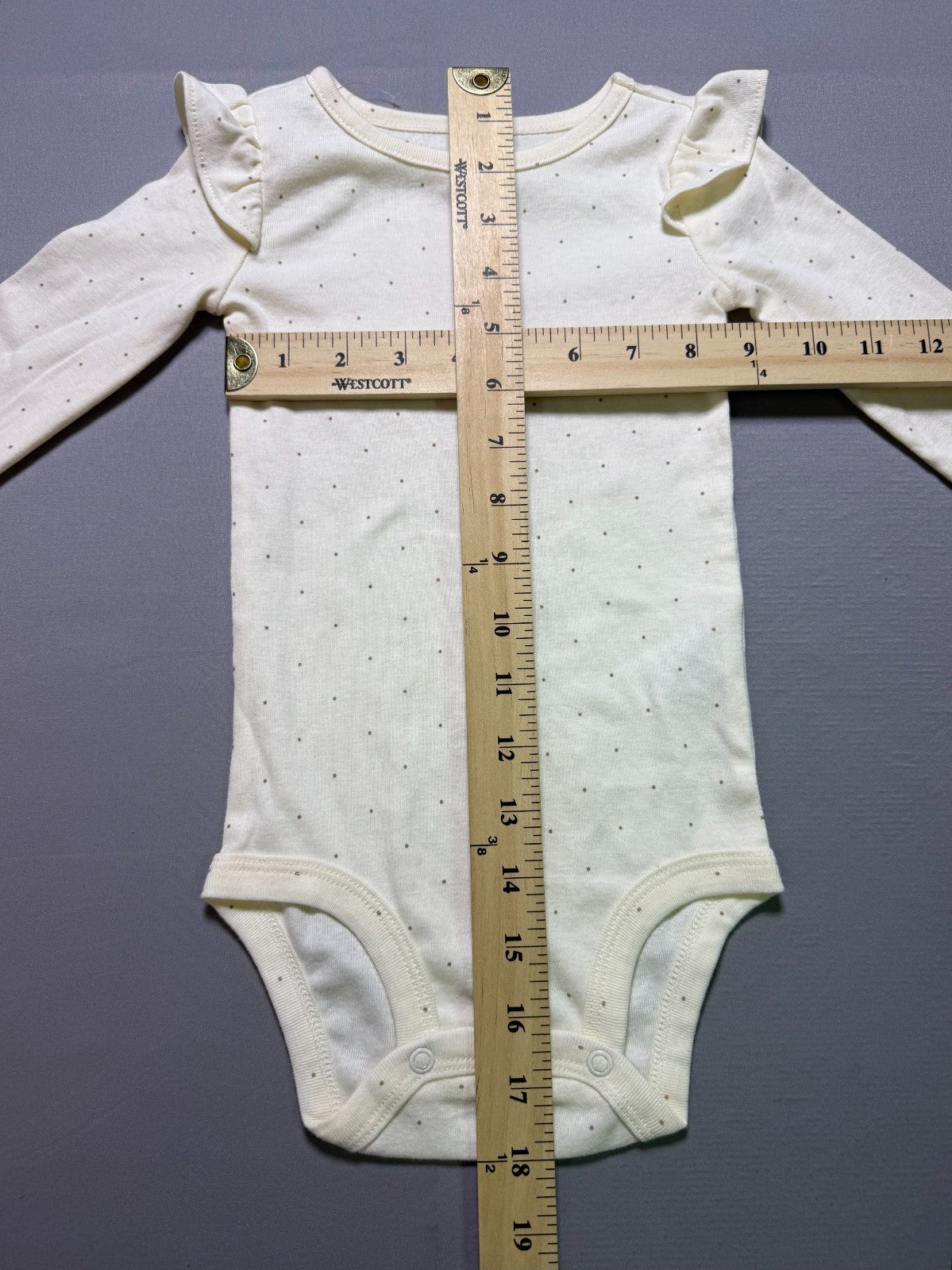 NWT Carter's 3-Piece Outfit Set Baby Girls 18 Months Taupe Long Sleeve Comfort