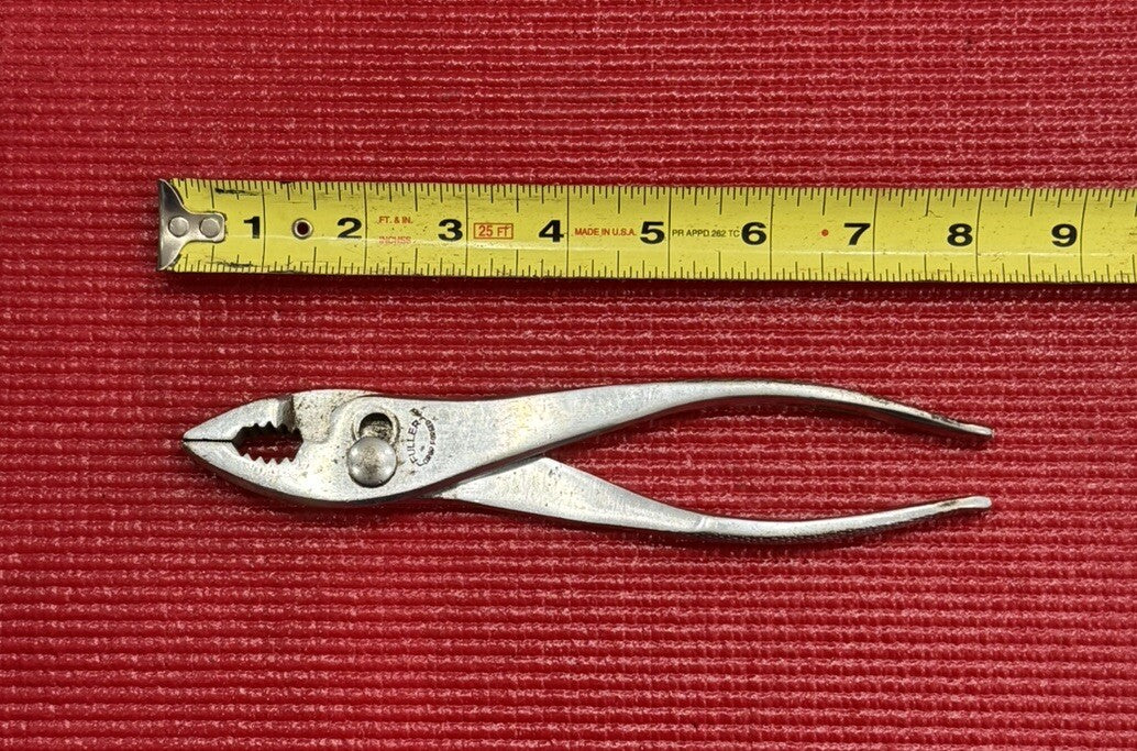 Vintage Fuller Tools Drop Forged 8" Slip Joint Pliers w/ Knurled Grip Japan N3
