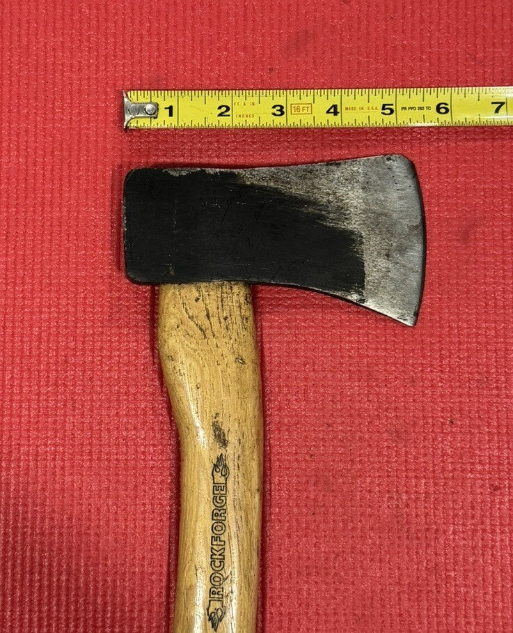 ROCKFORGE - Camping Axe 1.25lbs With Wood Handle Nice!!