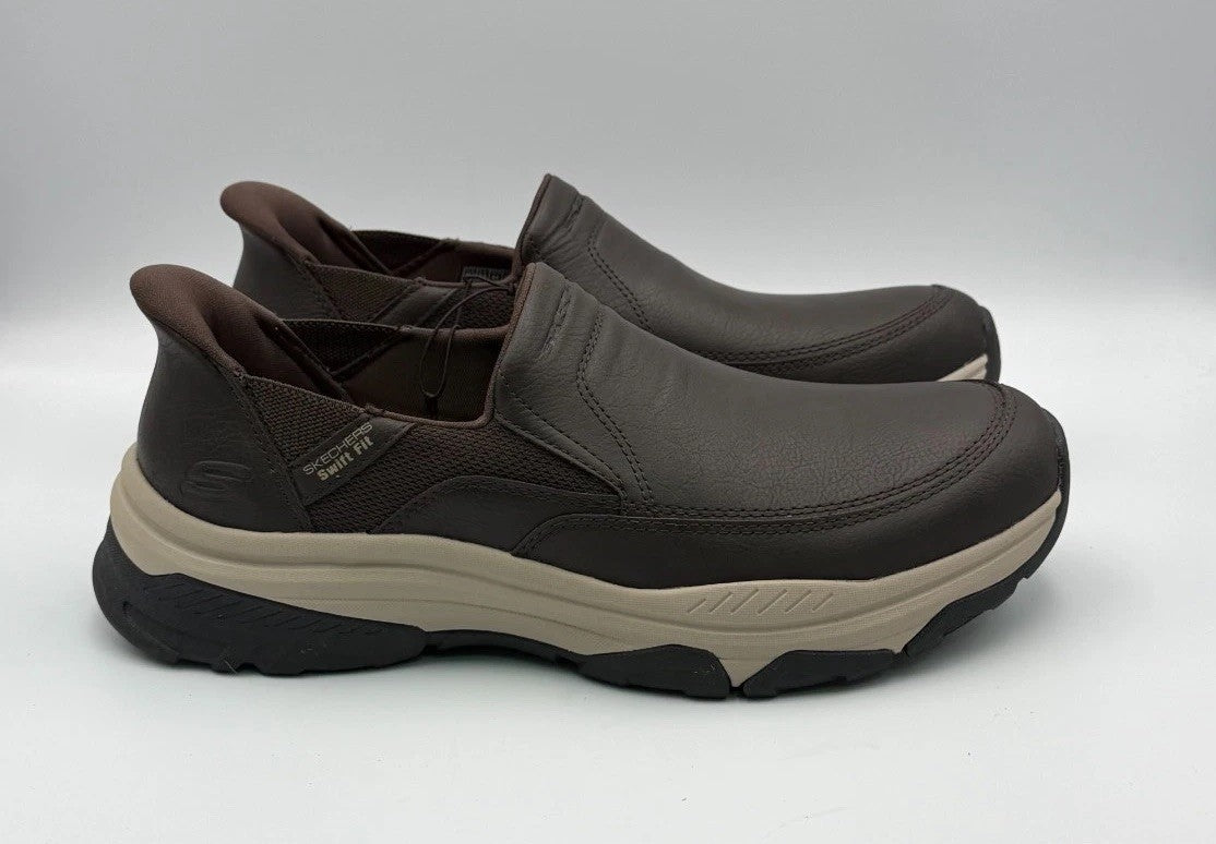 Skechers Men’s Hands Free Slip-ins Izaiah Brown Slip-On Sneakers Size 10 NEW