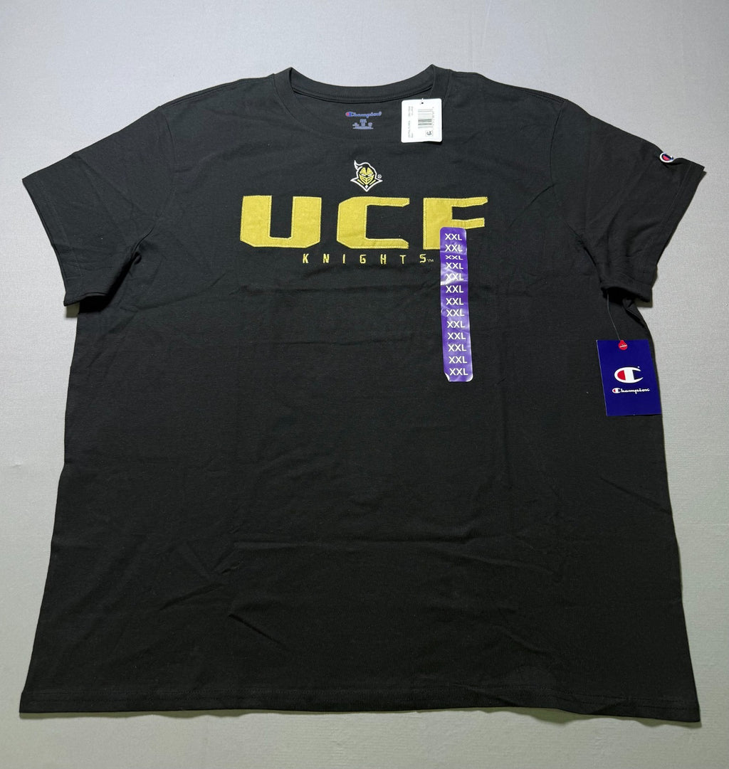 NWT Champion UCF Knights University of Central Florida UCF TShirt Mens 2XL Black