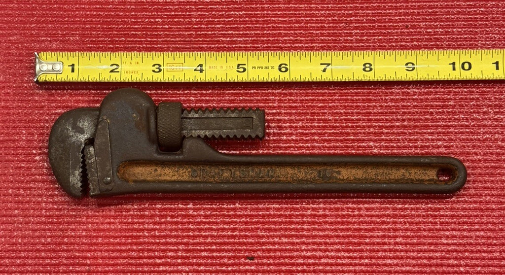 Vintage 1950's Craftsman 10" Pipe Wrench AS Guaranteed Made in USA N3