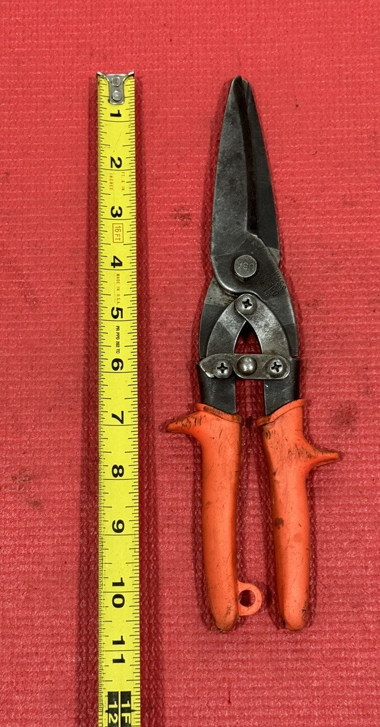 Wiss M-300 MultiMaster 3” Cut 10.5” Straight, Left & Right, Long Handle Snip USA
