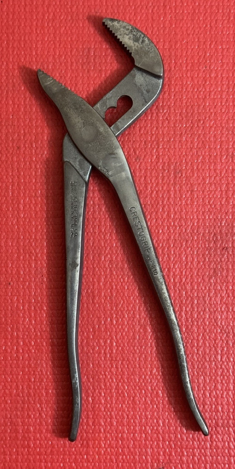 CRESCENT TOOL CRESTOGRIP P-210 Pliers Water Pump Tongue & Groove JAMESTOWN USA
