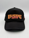 Jimi Hendrix X Zayn Angel Graphic Trucker Hat Mens Black Adjustable Snapback Cap