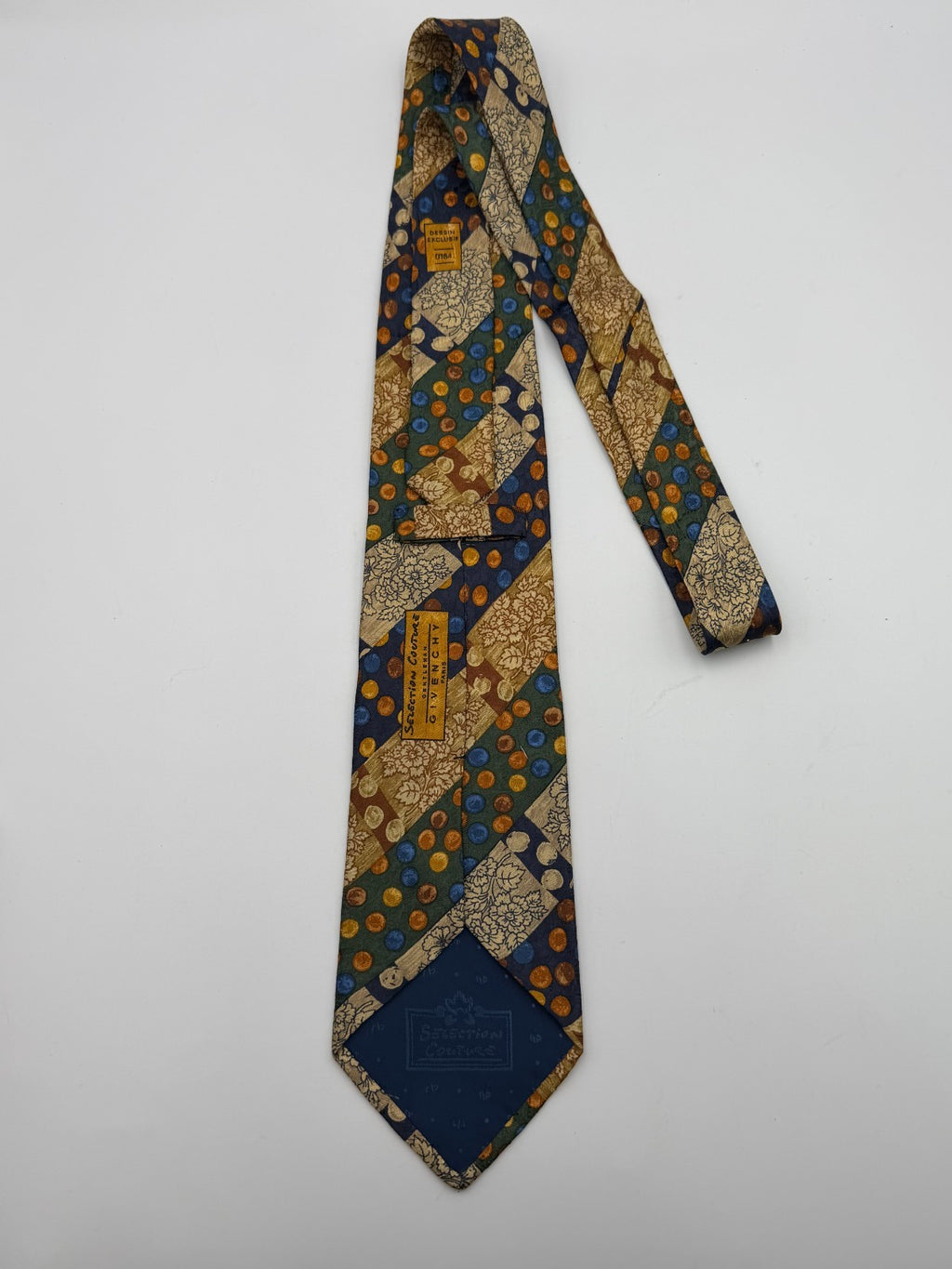 Vintage Givenchy Essentials Couture Necktie Men's Abstract Geometric Silk Tie