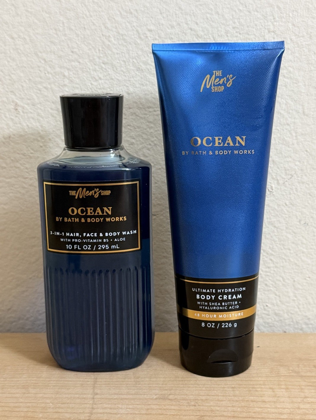 BATH AND BODY WORKS Ocean THE MEN’S SHOP Collection Body Cream And 3-In-1 Wash