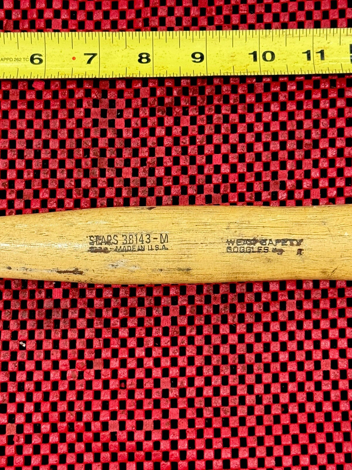 Vintage Sears 38143-M Claw Hammer Wood Handle Rare Made in USA N6