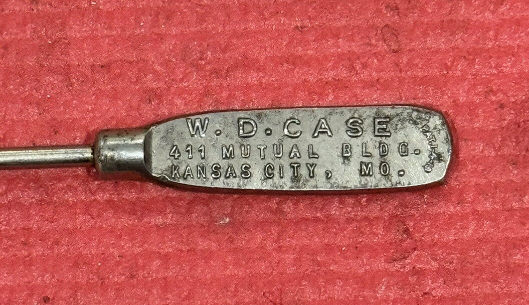 Antique Advertising WD CASE Metal Miniature Flat Screwdriver Kansas City MO RARE