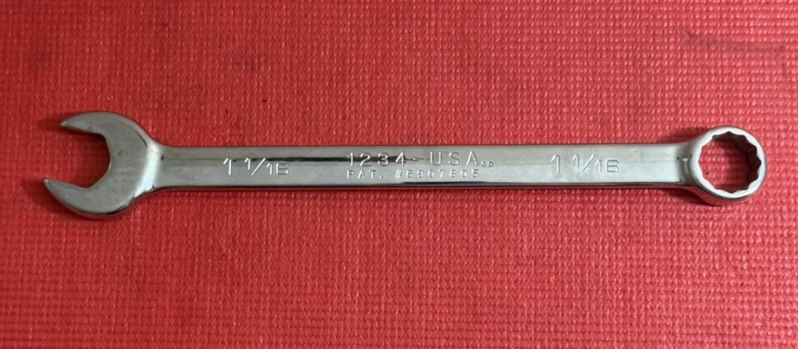 Wright Grip 1234 , 1-1/16" Combination Wrench Made In USA Excellent