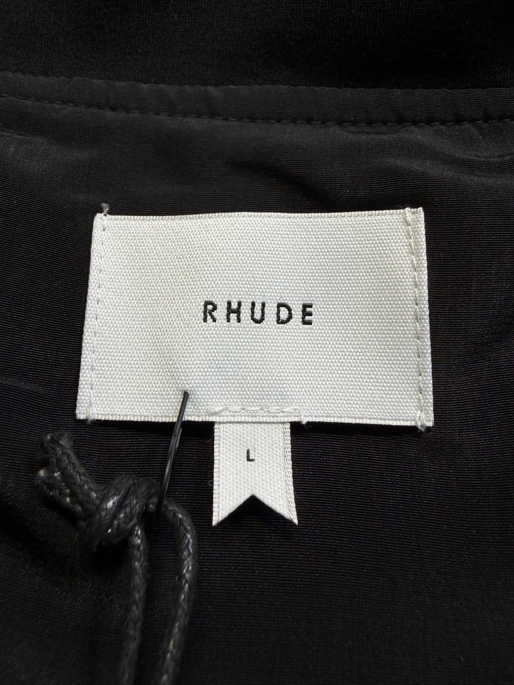 NWT Rhude Traxedo Jacket Men's Large Black Multi Full-Zip Long Sleeve Outdoor